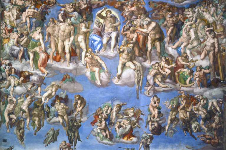 People rise up to heaven.