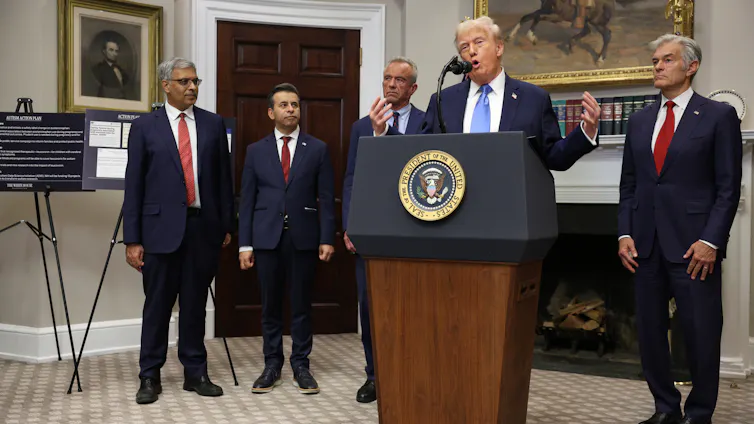White House news conference on Tylenol - autism link