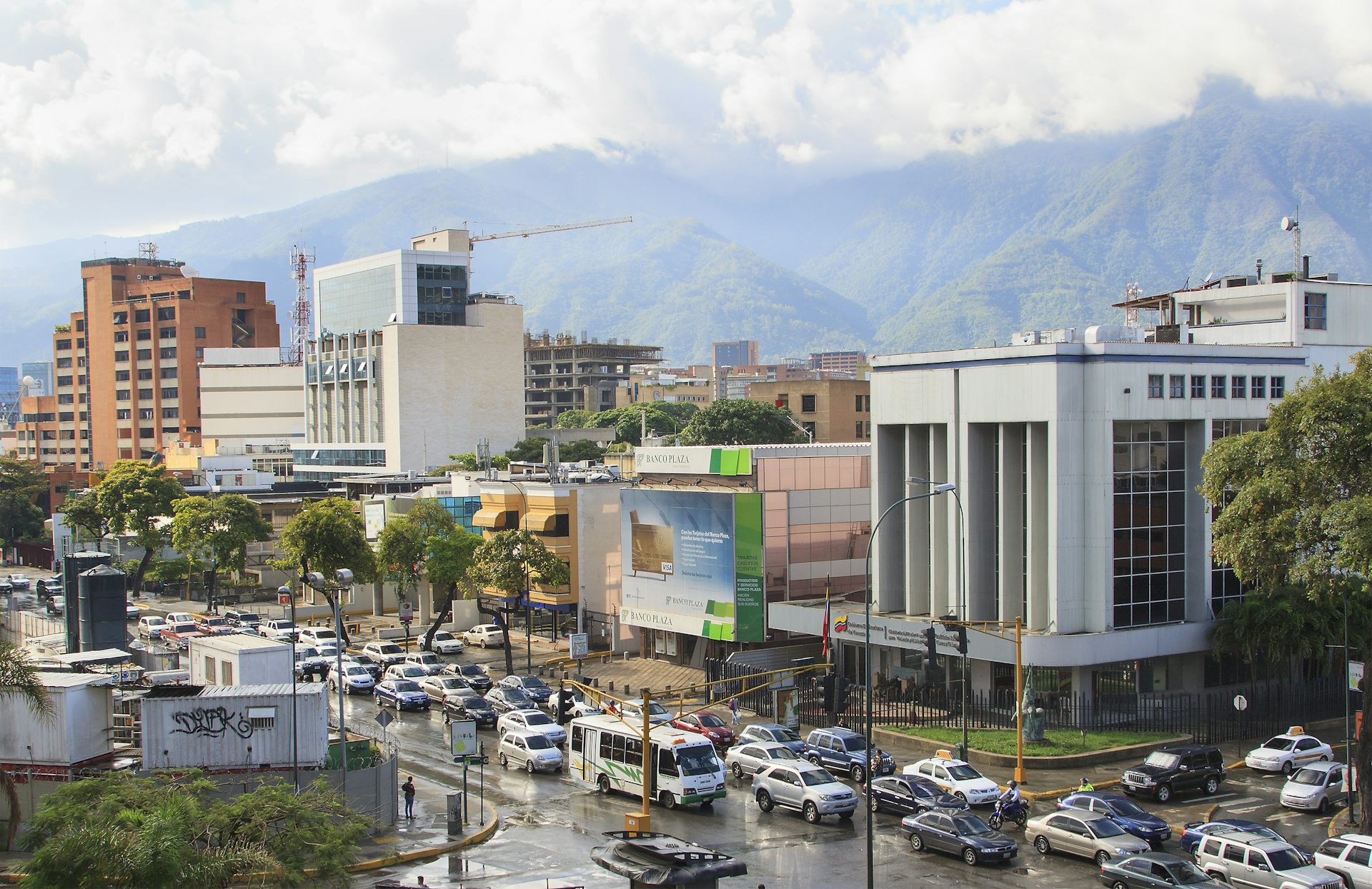 Atasco en una calle.