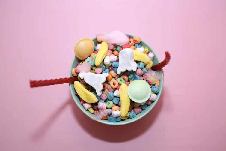 un bol de Fruitloops