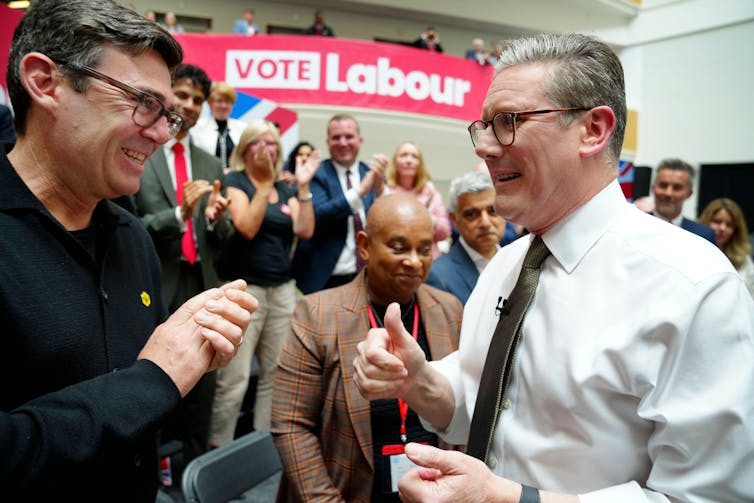 Andy Burnham and Keir Starmer