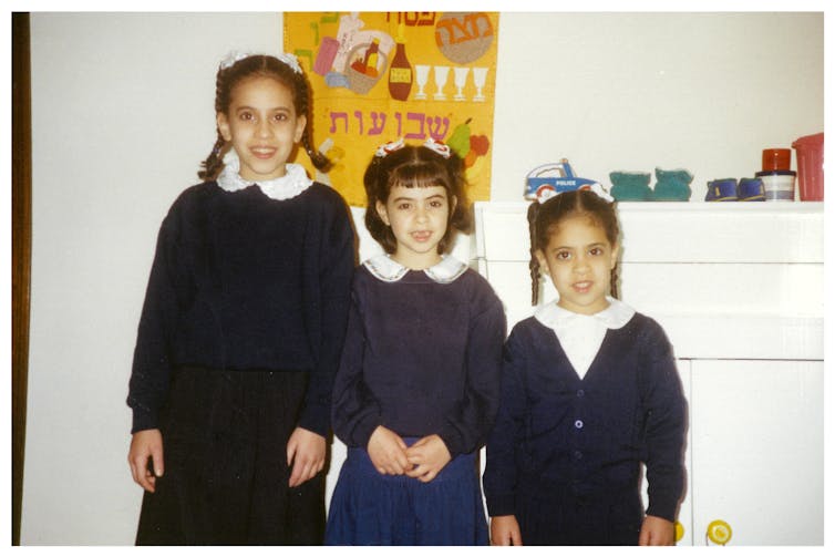 The sisters as girls.