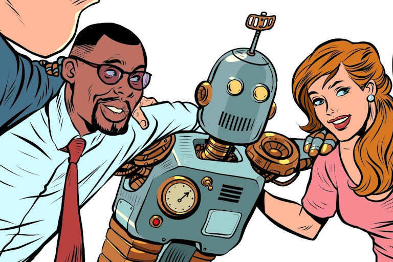team building avec un robot