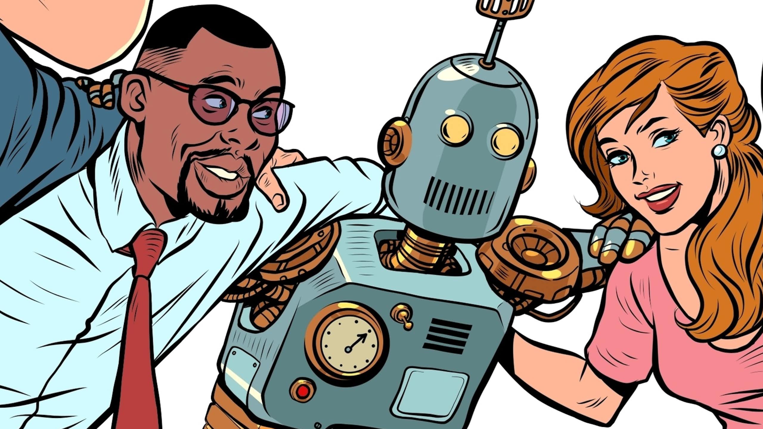 team building avec un robot