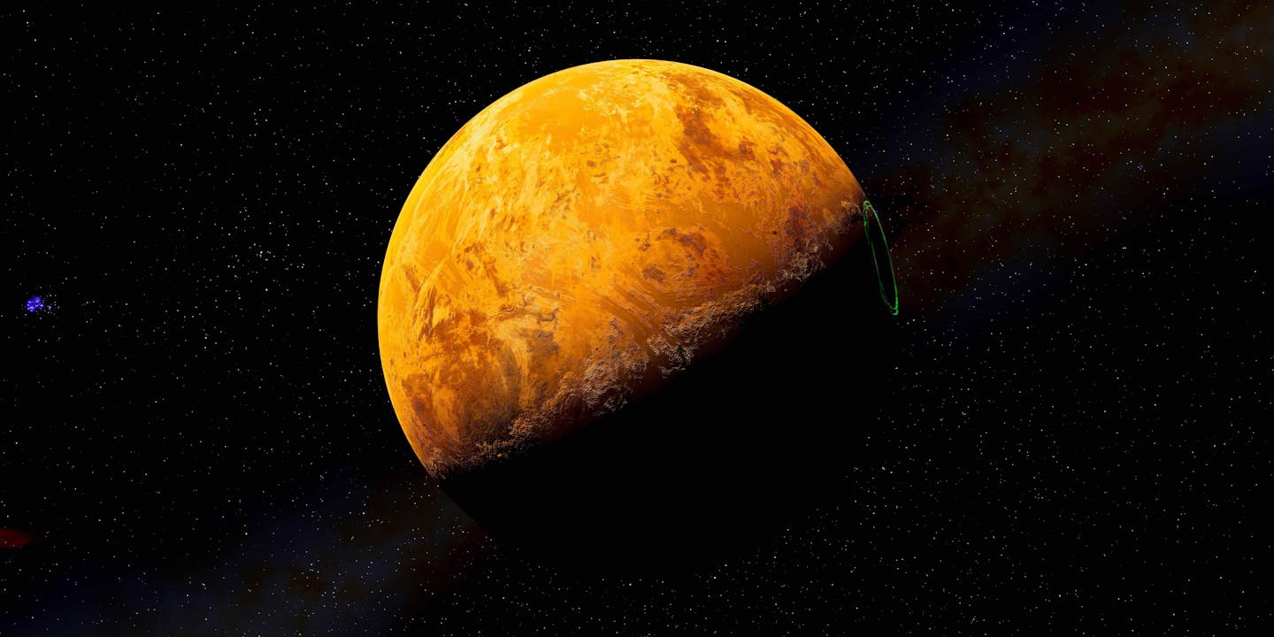 Illustration of the exoplanet Proxima b