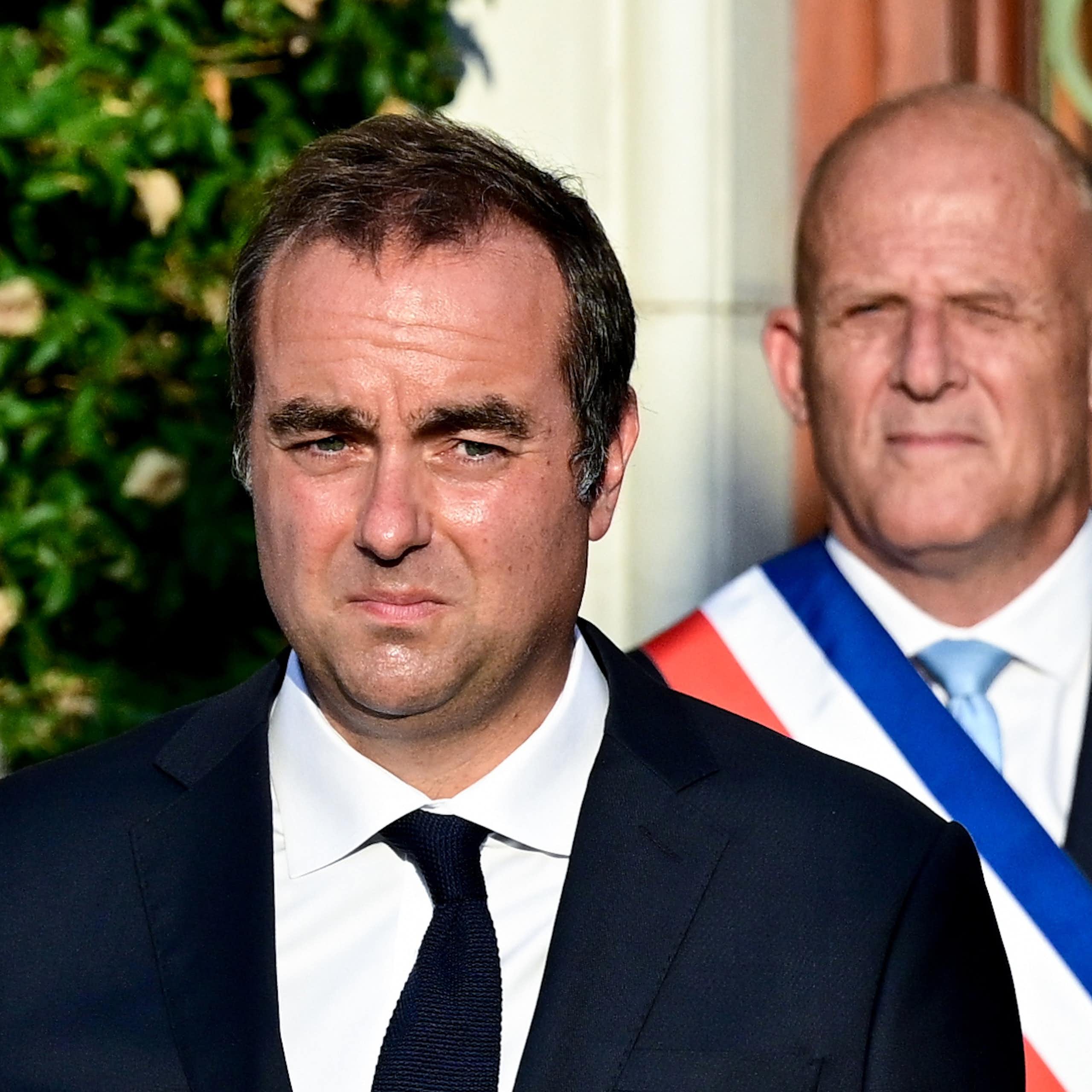 Sebastien Lecornu and Emmanuel Macron