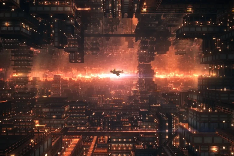 Imagen de una película de anime.