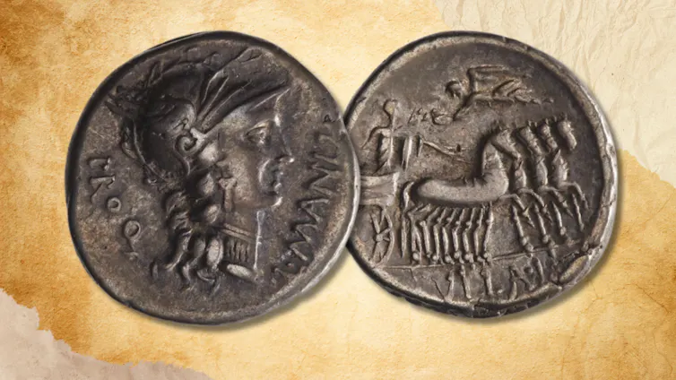 Coin Denarius, L. SVLLA IMP, Ancient Roman Republic, 82 BC