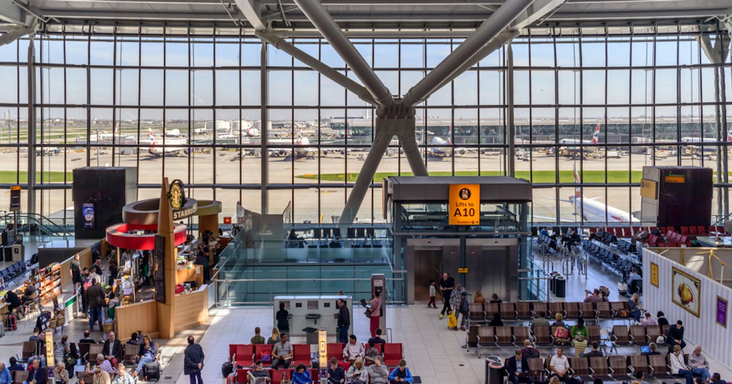 London Heathrow, Terminal 5 interior.