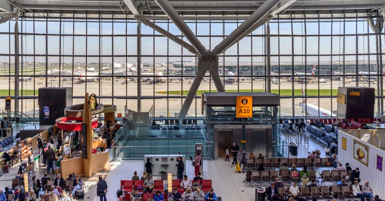 London Heathrow, Terminal 5 interior.