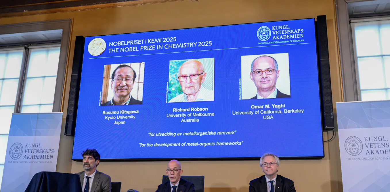 Nobel chemistry prize awarded for crystal materials that could revolutionise green technology Nobel chemistry prize awarded for crystal materials that could revolutionise green technology