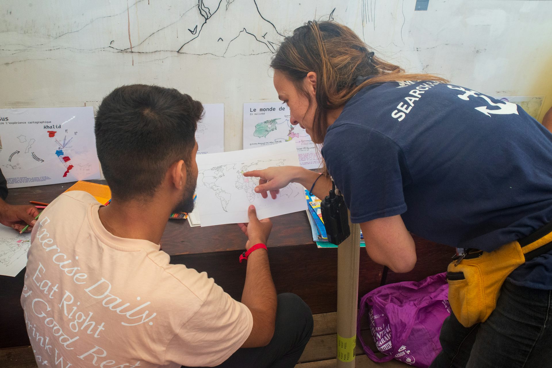 Voices from the sea, part one: people rescued in the Mediterranean tell their stories of survival in ‘onboard workshops’