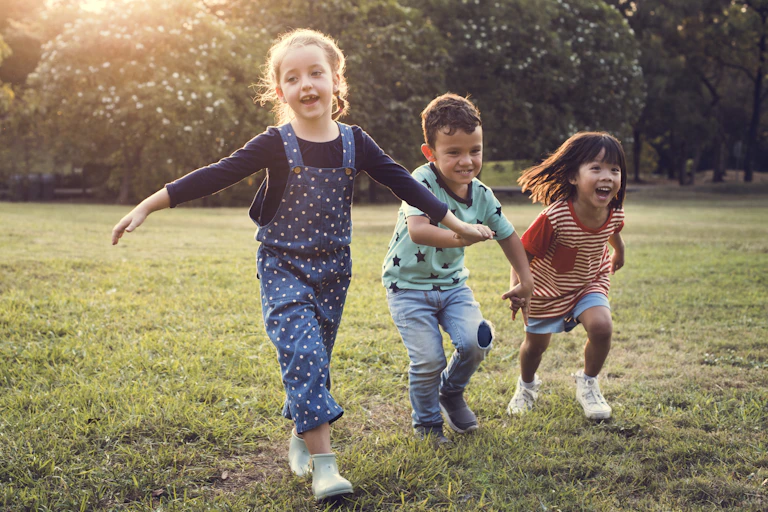 Children playing outside