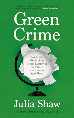 Green crime book cover