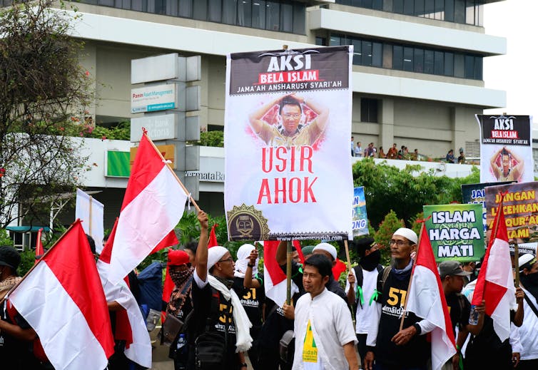Demonstrasi anti Ahok, 4 November 2016 di Jakarta.
