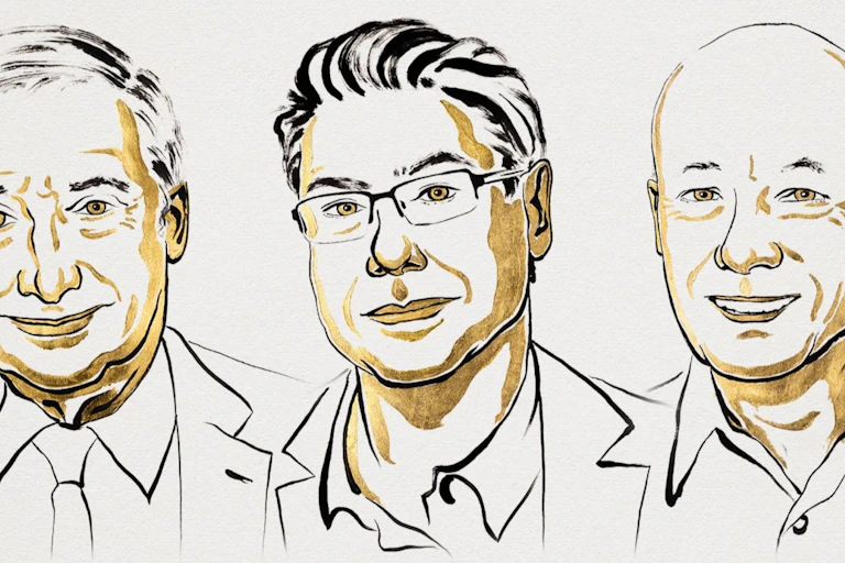 Tres dibujos de rostros-