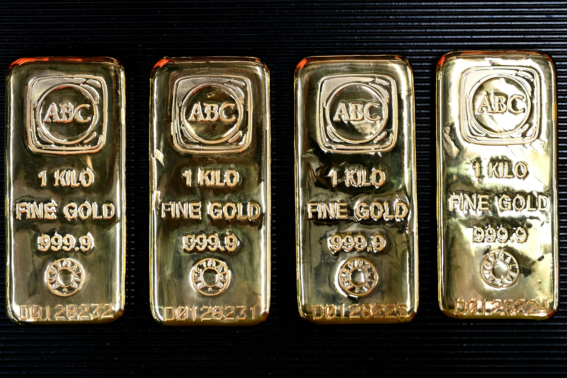 Gold and silver bullion are seen at Pallion in Marrickville, Sydney