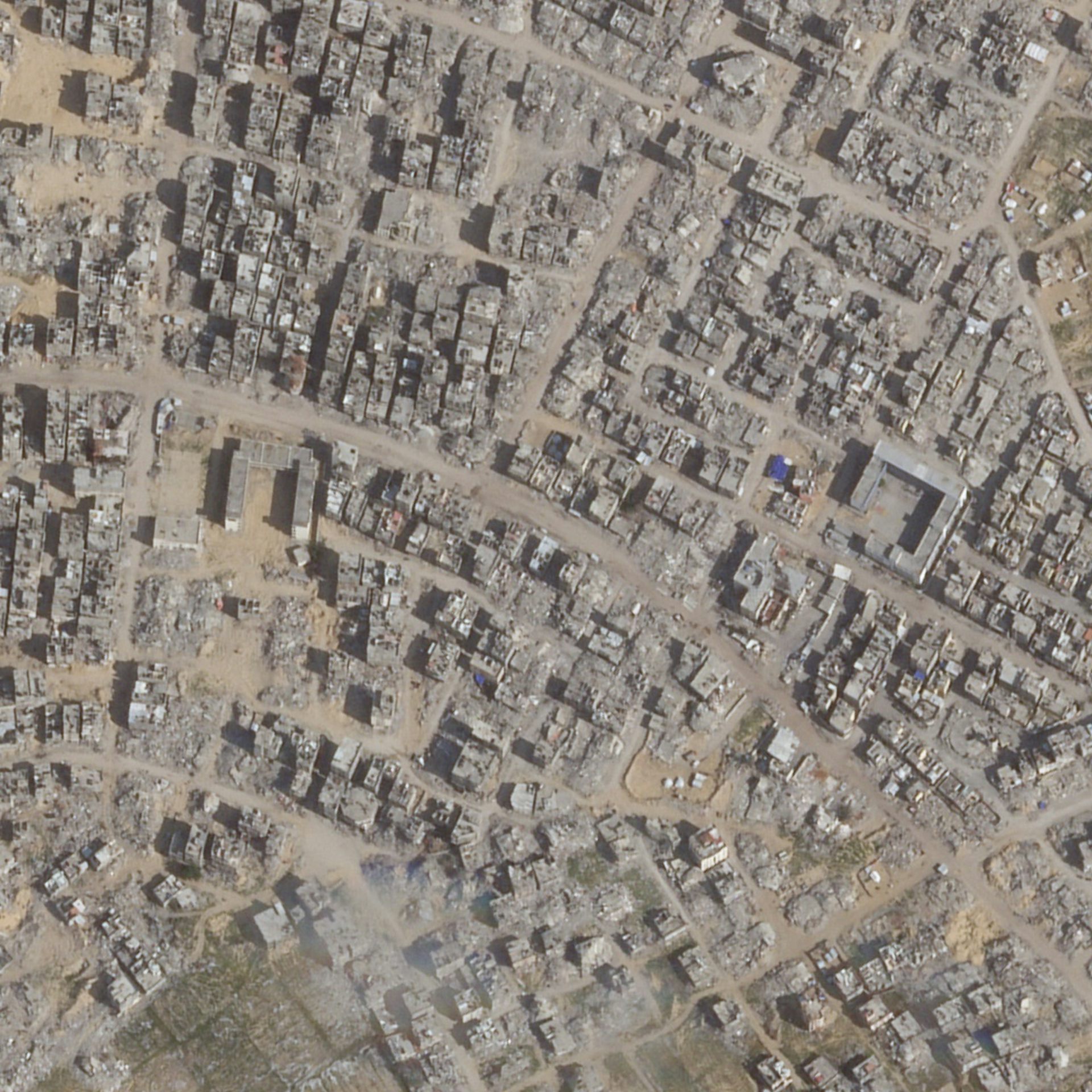 An area of Rafah on March 18 2025 