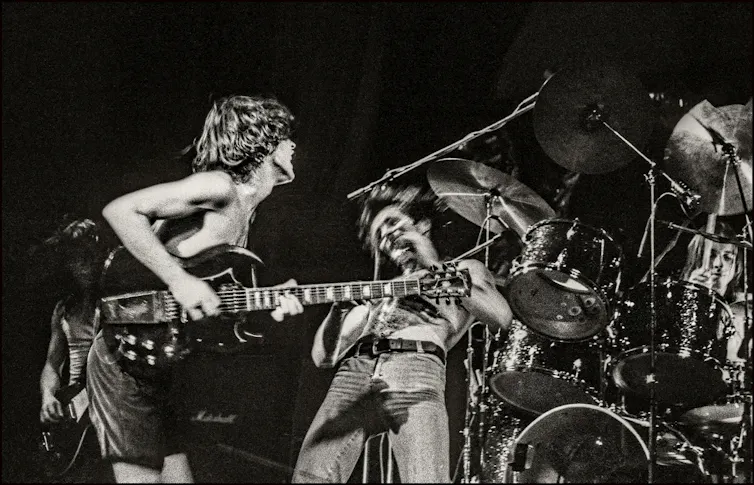 The band in movement