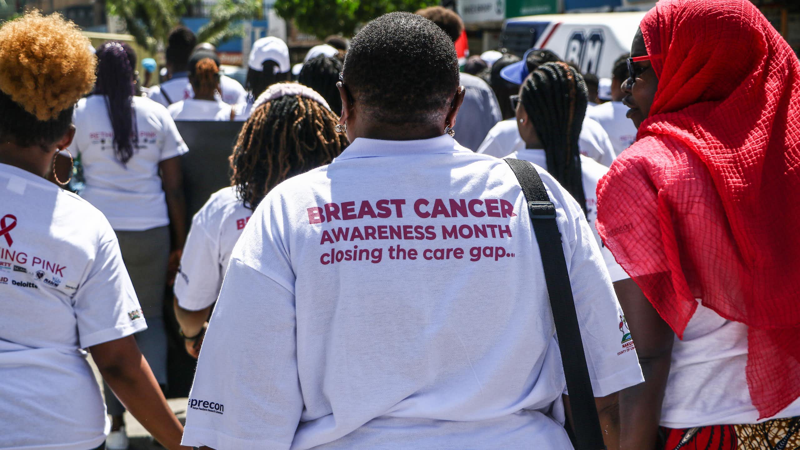 A group of women marching