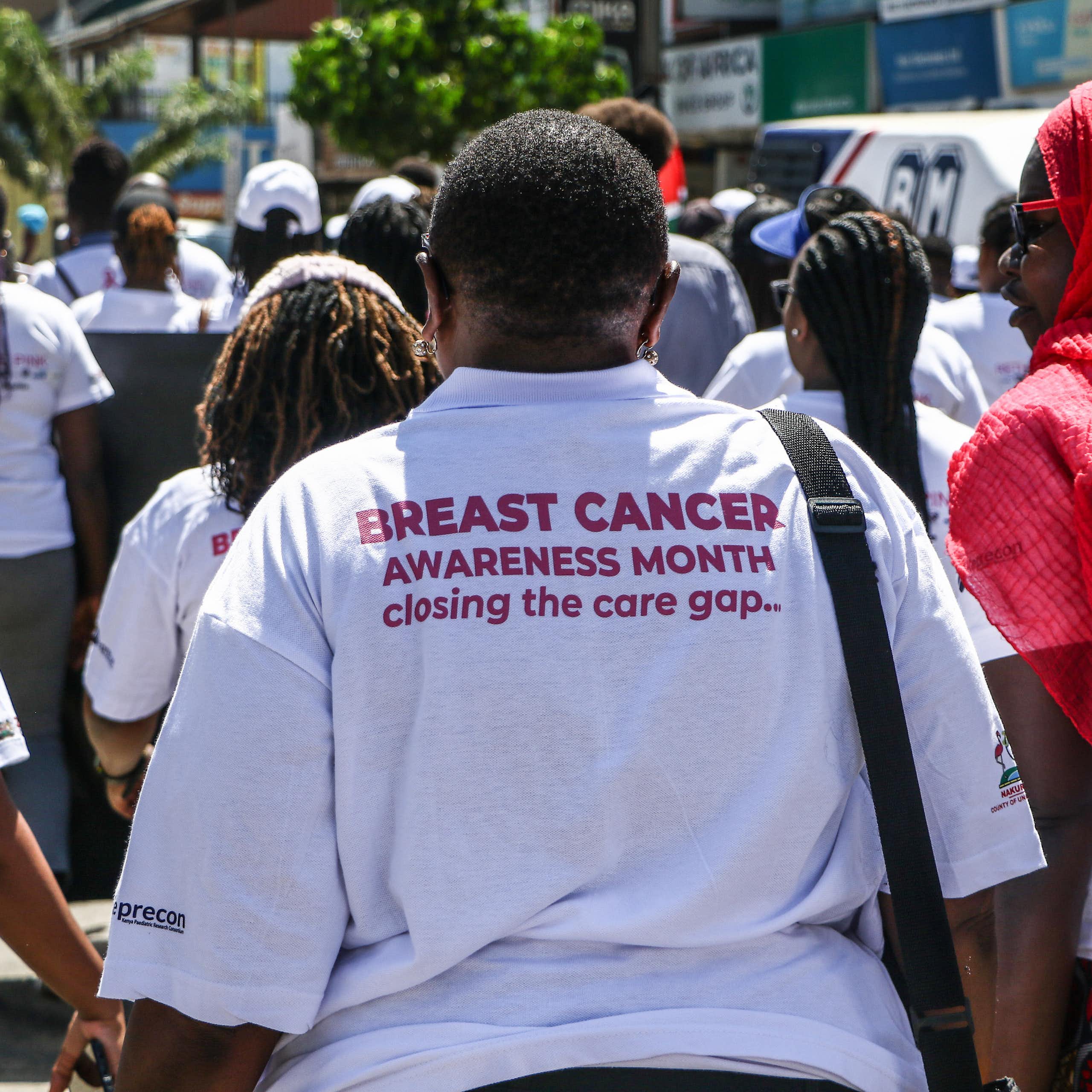 A group of women marching