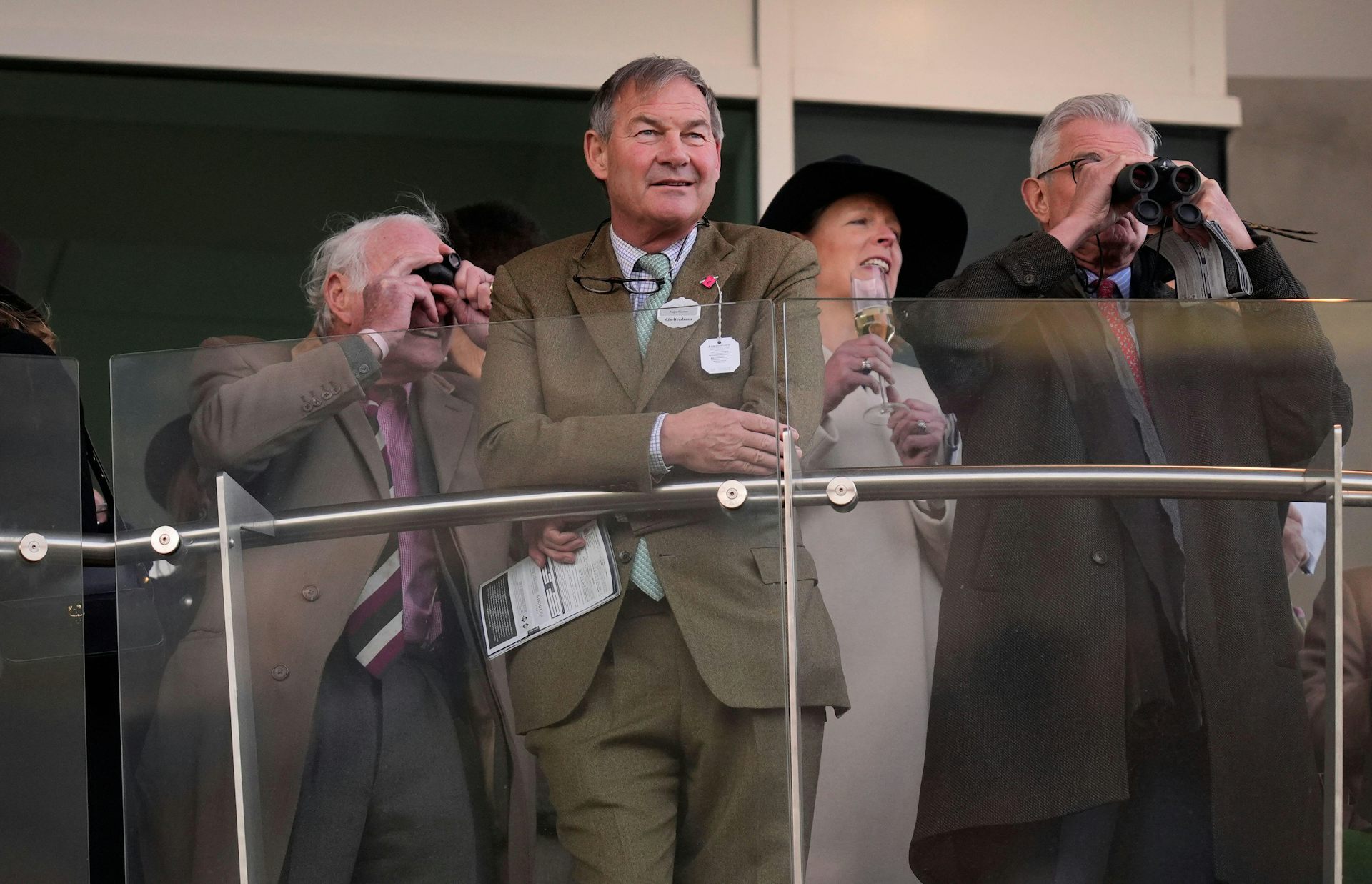 Rupert Lowe at a race course.