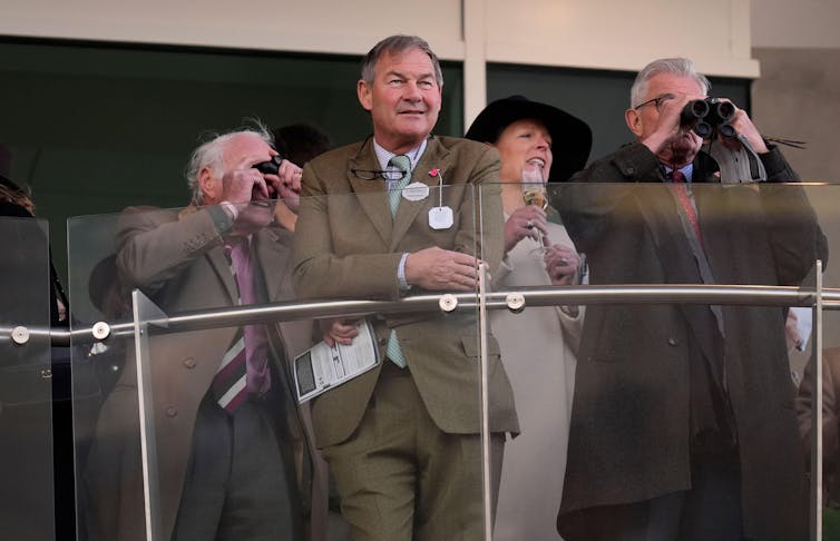 Throughout the far-right social media ecosystem normalising extremist concepts in UK politics 1 Rupert Lowe at a race course.