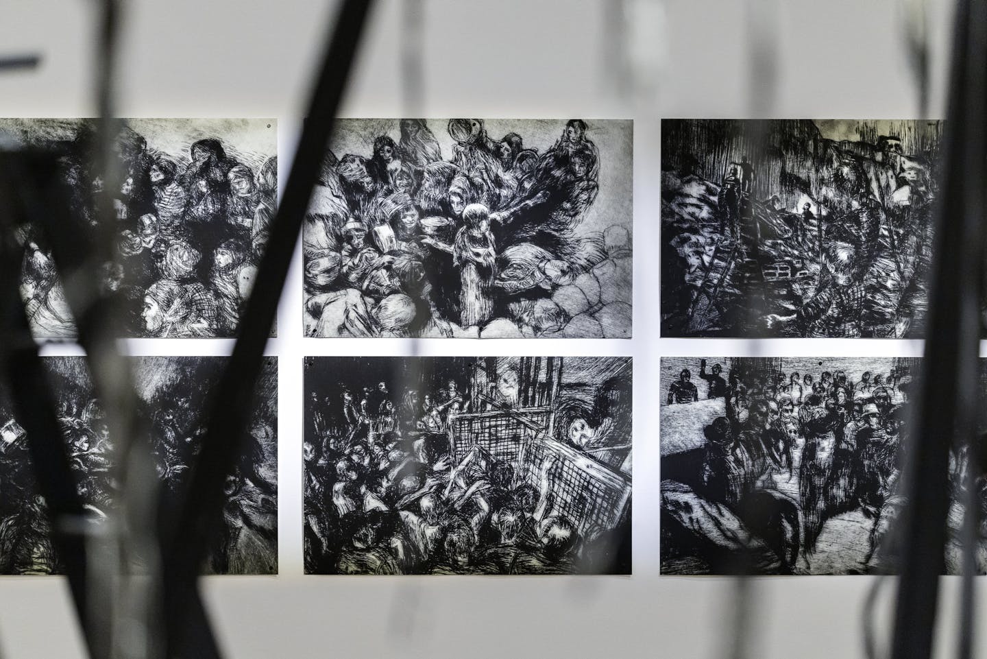 A series of six prints.