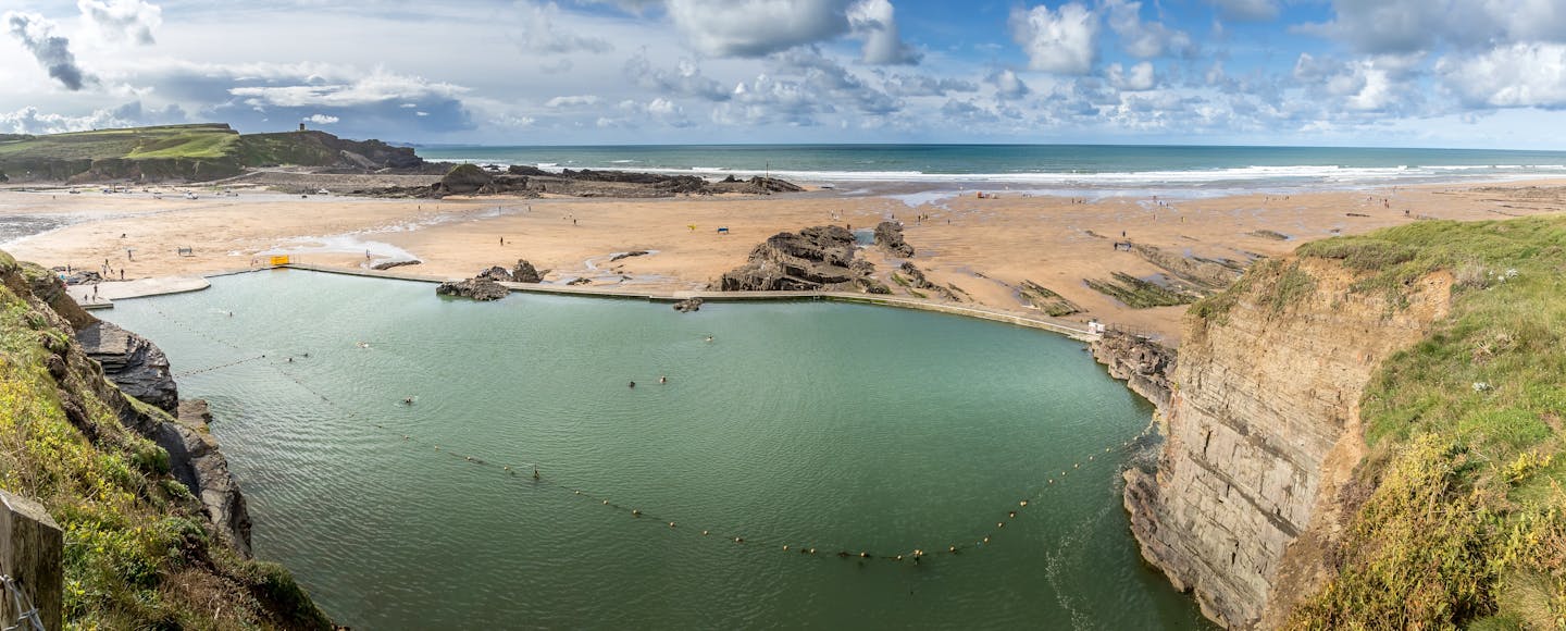 A tidal pool in Bude, Cornwall.