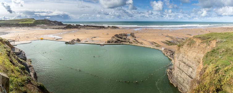 A tidal pool in Bude, Cornwall.