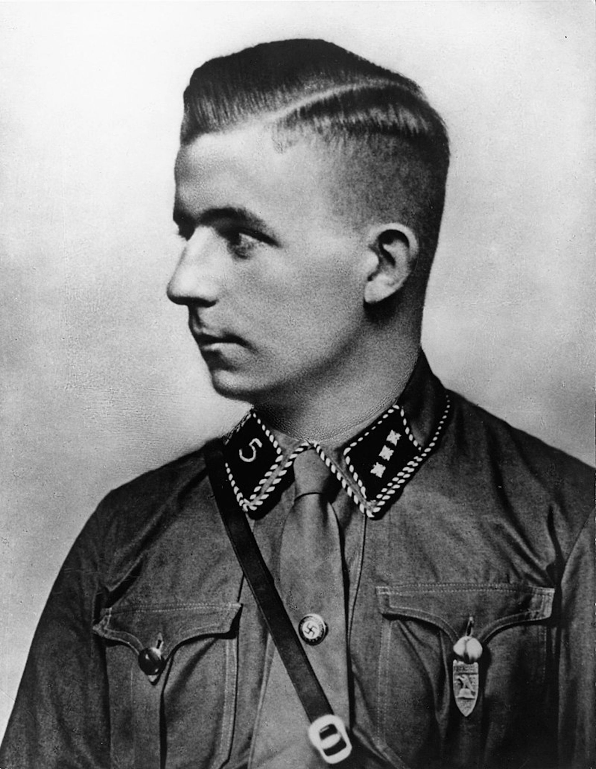 Portrait of murdered Nazi stormtrooper Horst Wessel.