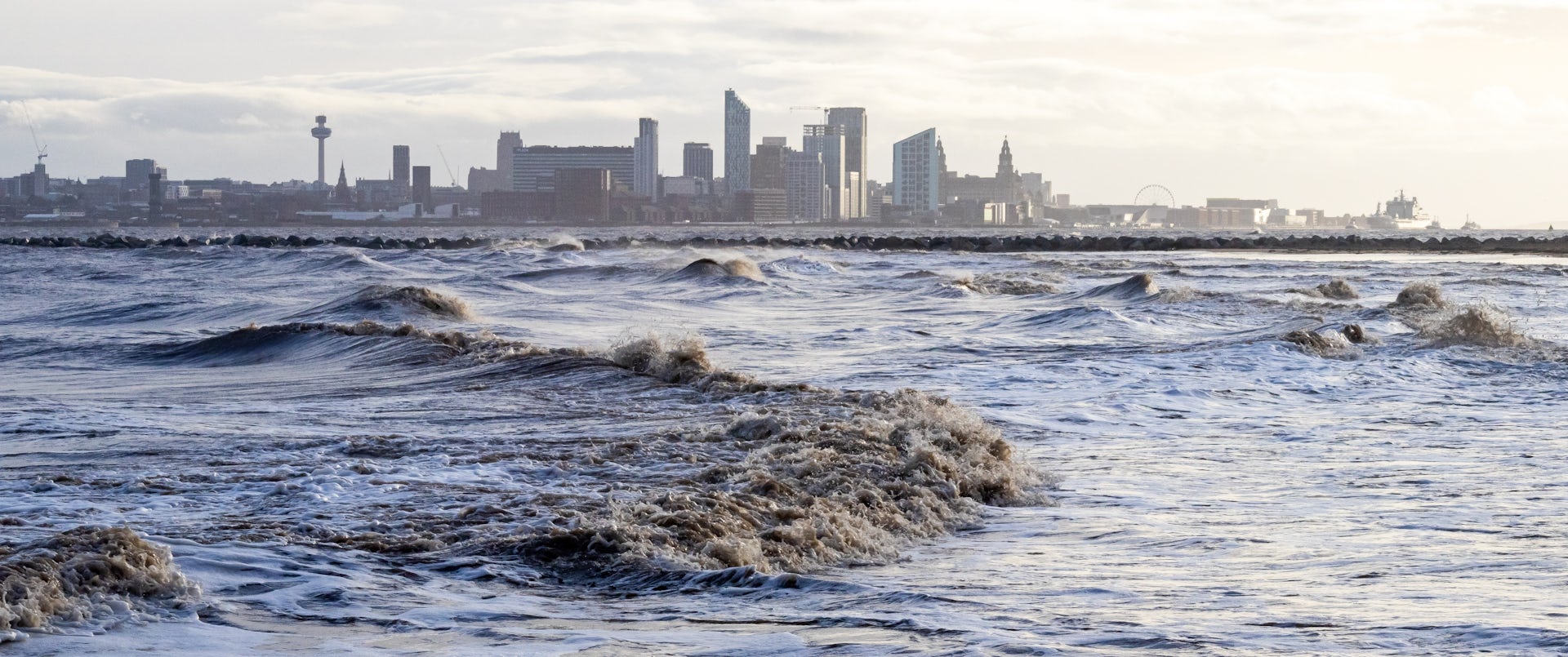 The River Mersey estuary. 