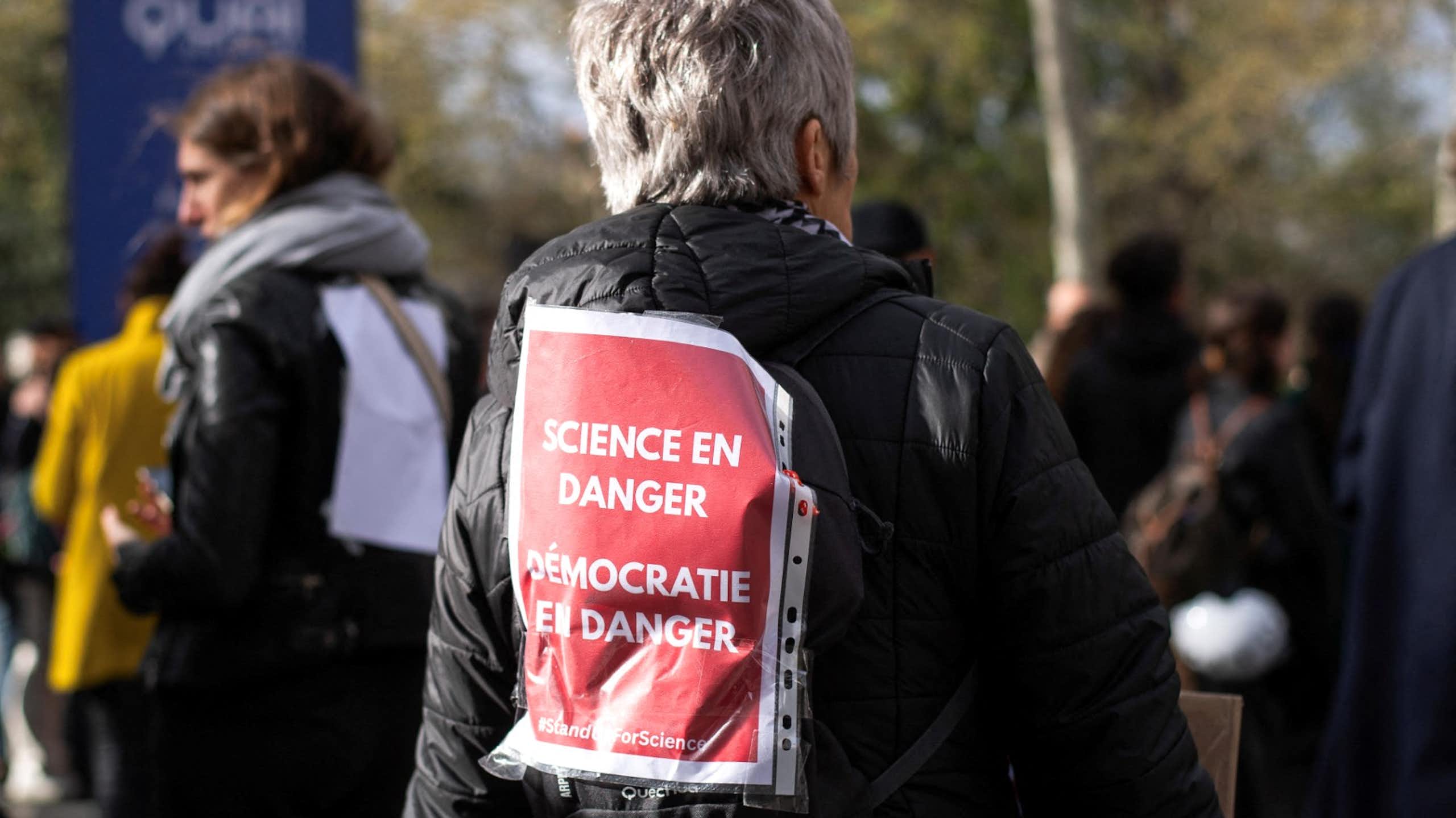A demonstration in support of science in Toulouse, France in April 2025.