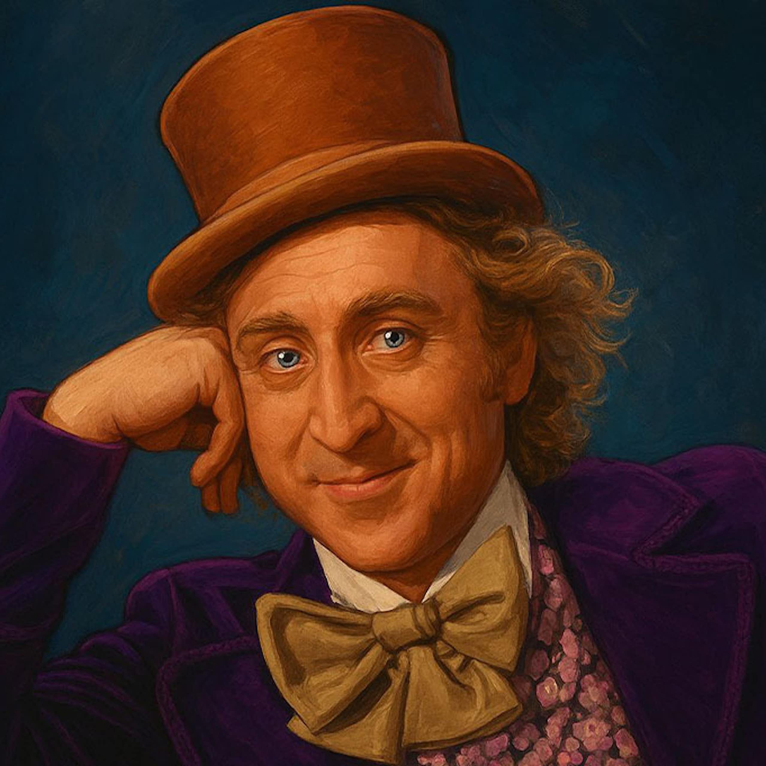 Ilustración generada por IA, a partir de un fotograma de la película _Willy Wonka & the Chocolate Factory_ (1971). “Condescending Willy Wonka” ha sido uno de los memes más populares desde 2011.