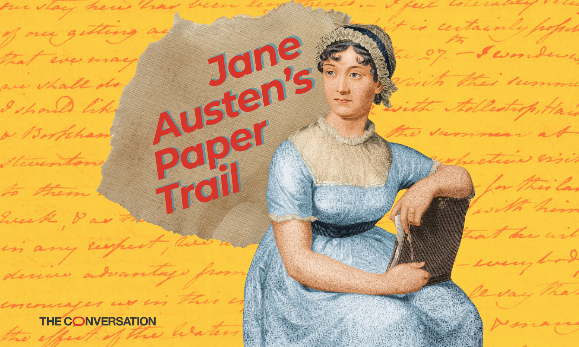 Jane Austen with a book