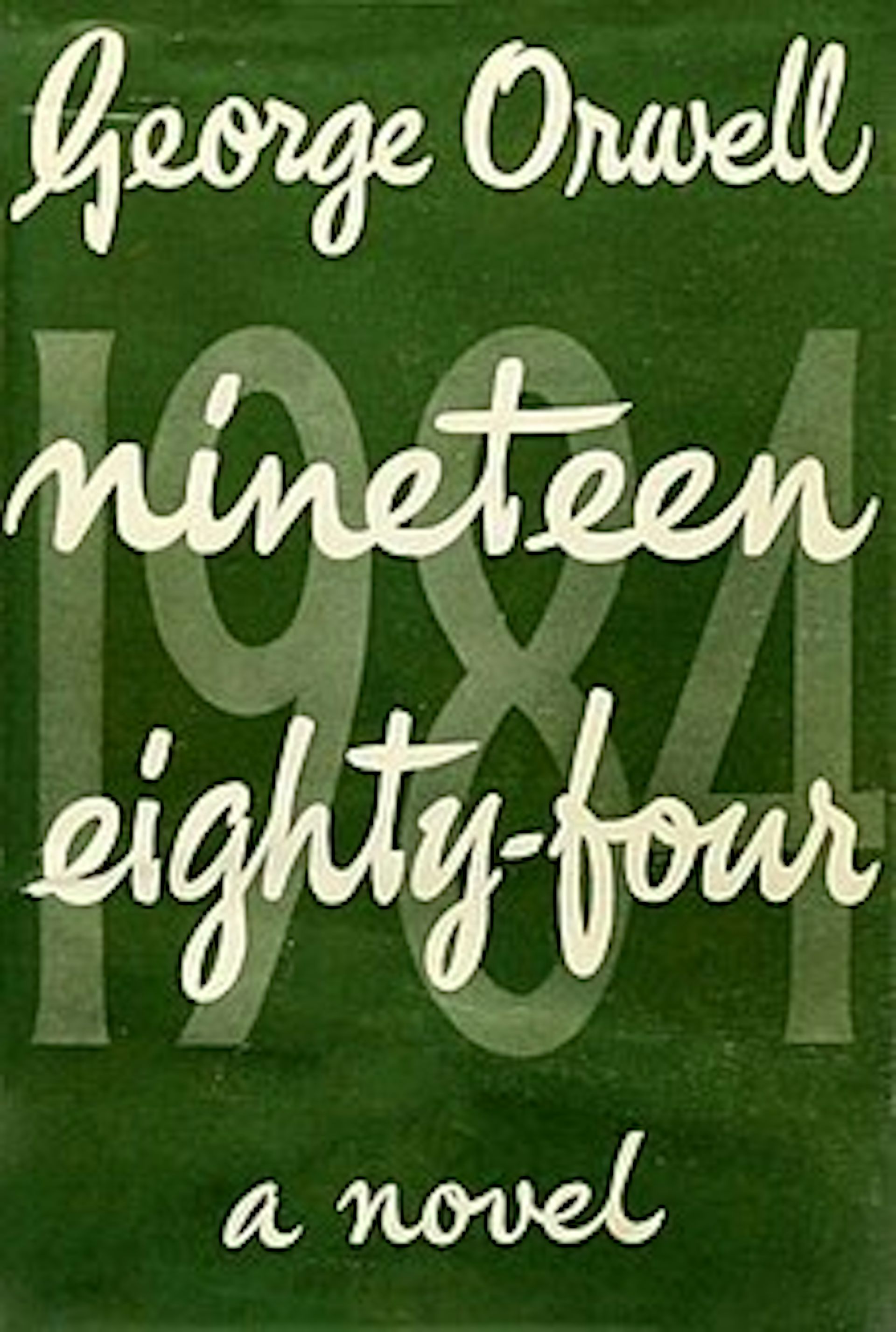 Title cover of the novel Nineteen Eighty-Four