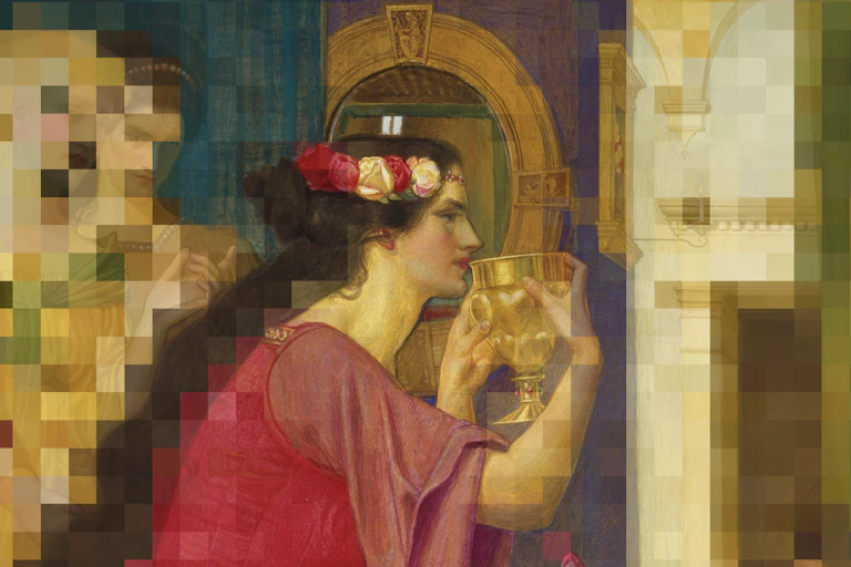 « Sigismonda Drinking The Poison », de Joseph Edward Southall