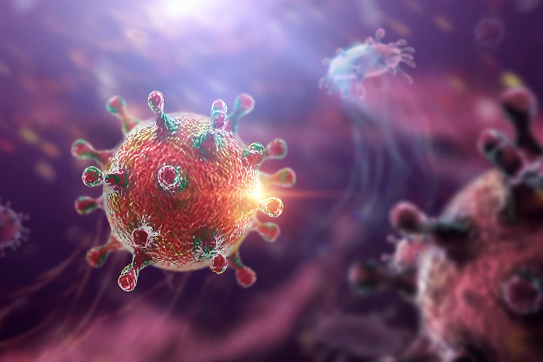 Illustration d'un virus.