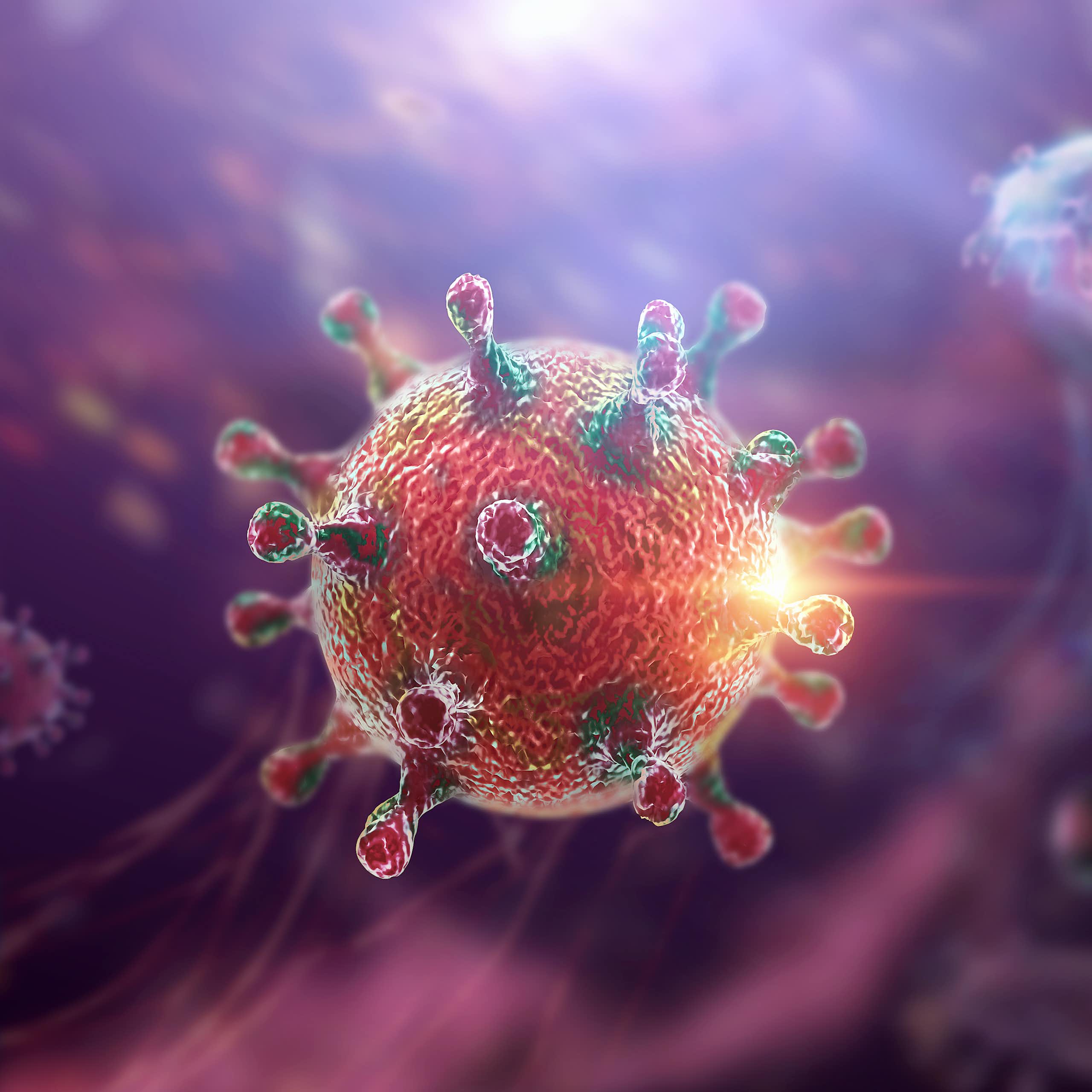 Illustration d'un virus.