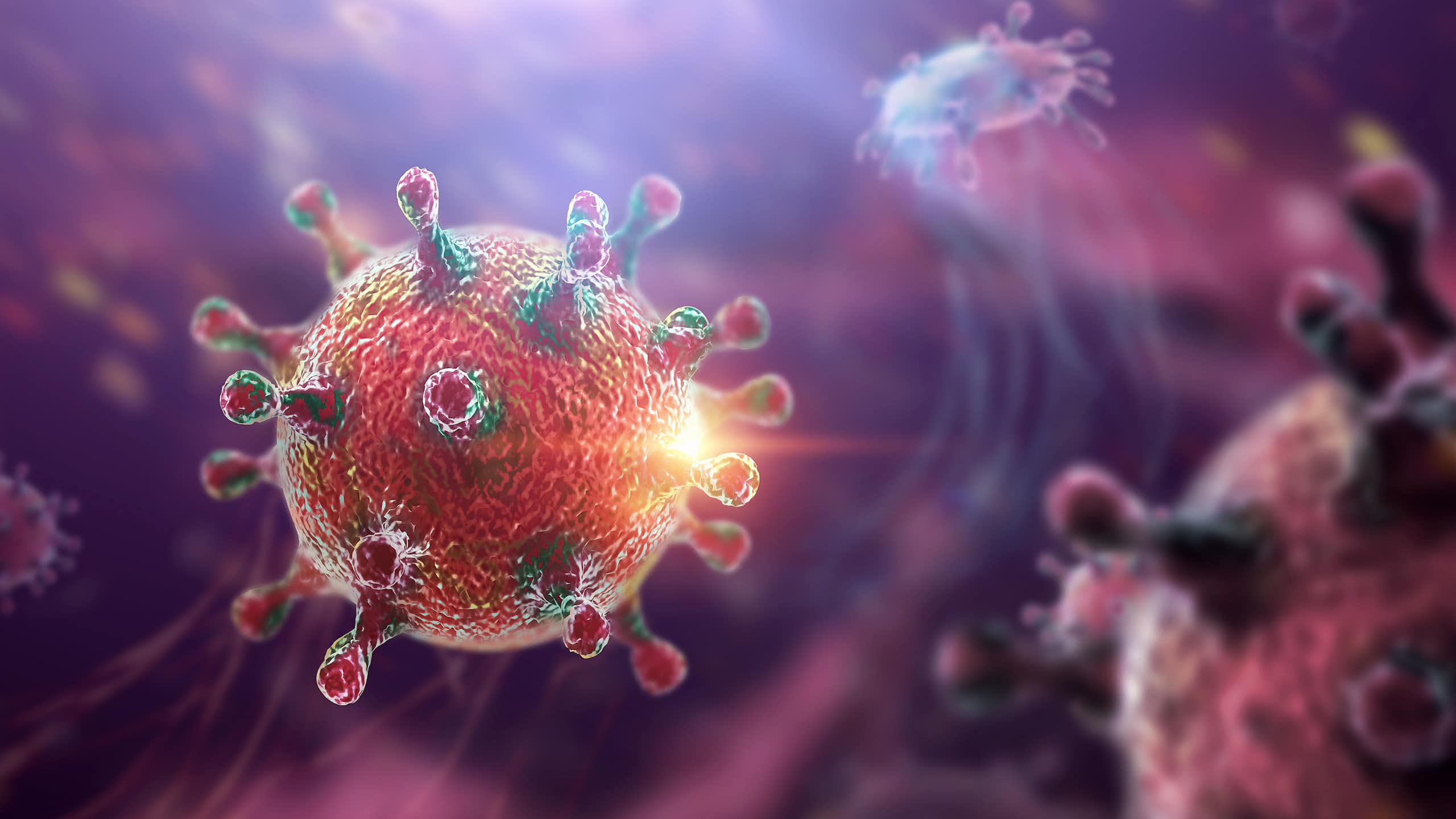 Illustration d'un virus.