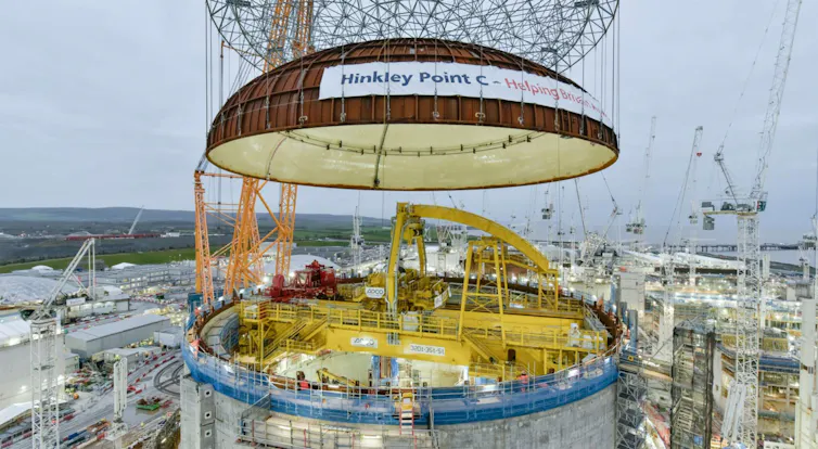 Nuclear power plant under construction