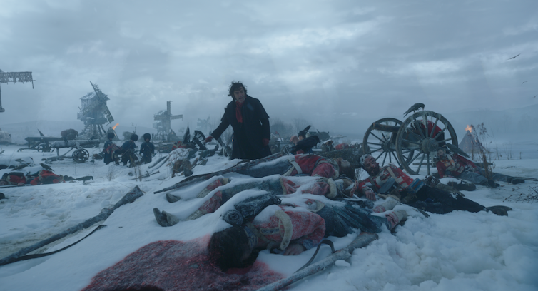 The Arctic in Guillermo del Toro’s Frankenstein finds extra about empire than about monsters 1 Frankenstein looks at the bodies of soldiers in the ice