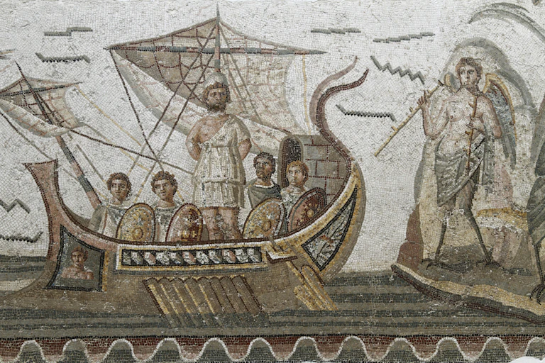 Roman Mosaics from Dougga, Ulysses and the Sirens