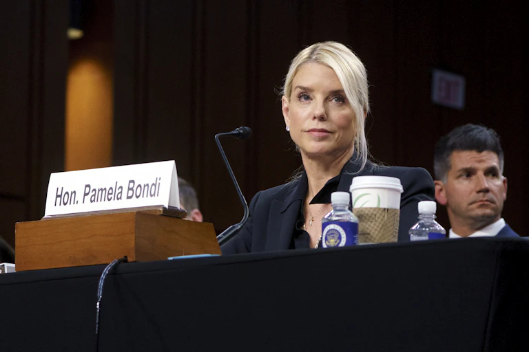 US federal attorney general, Pam Bondi.