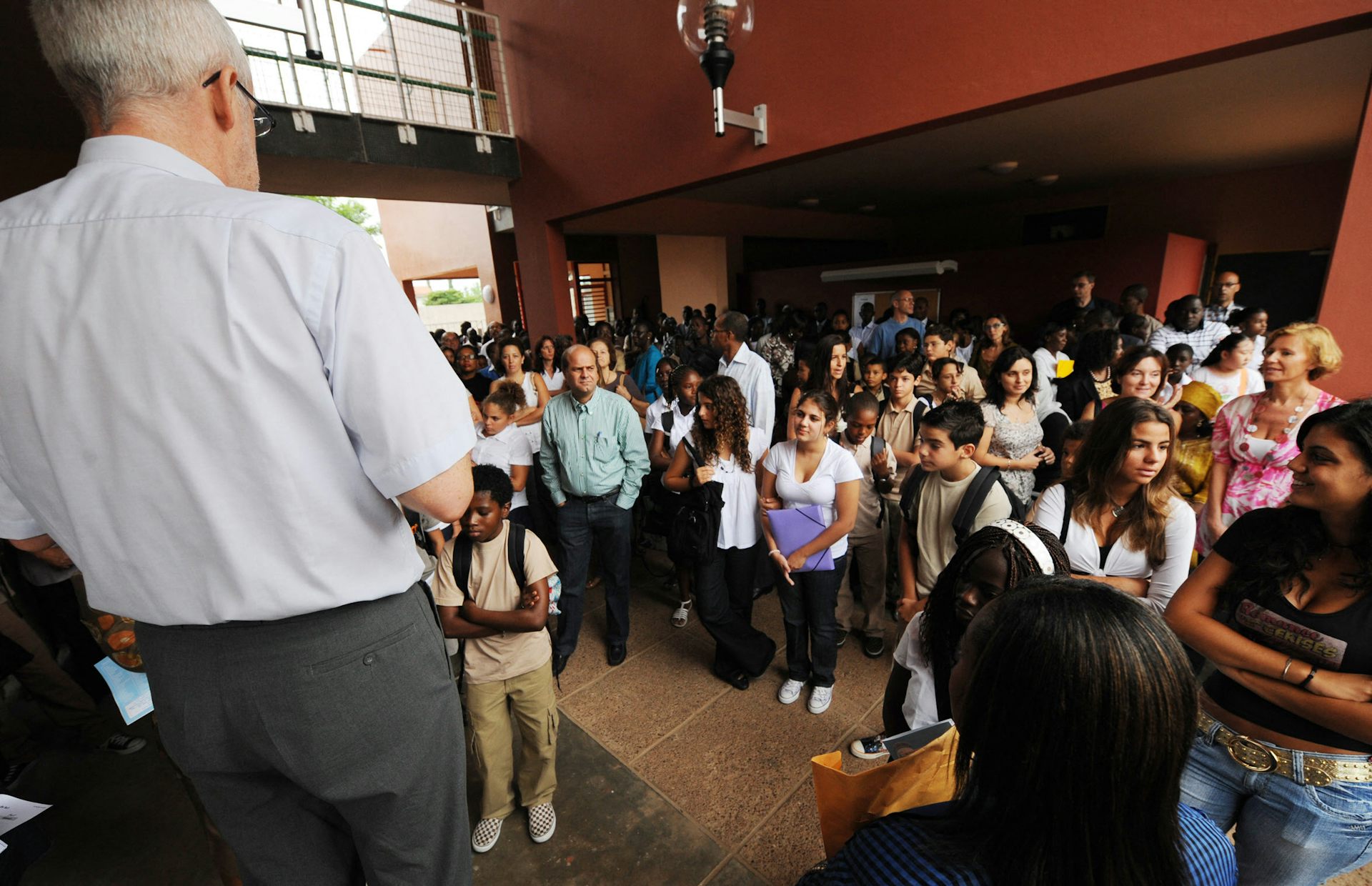 Back to school, September 2, 2008 at the French College Blaise Pascal in Abidjan