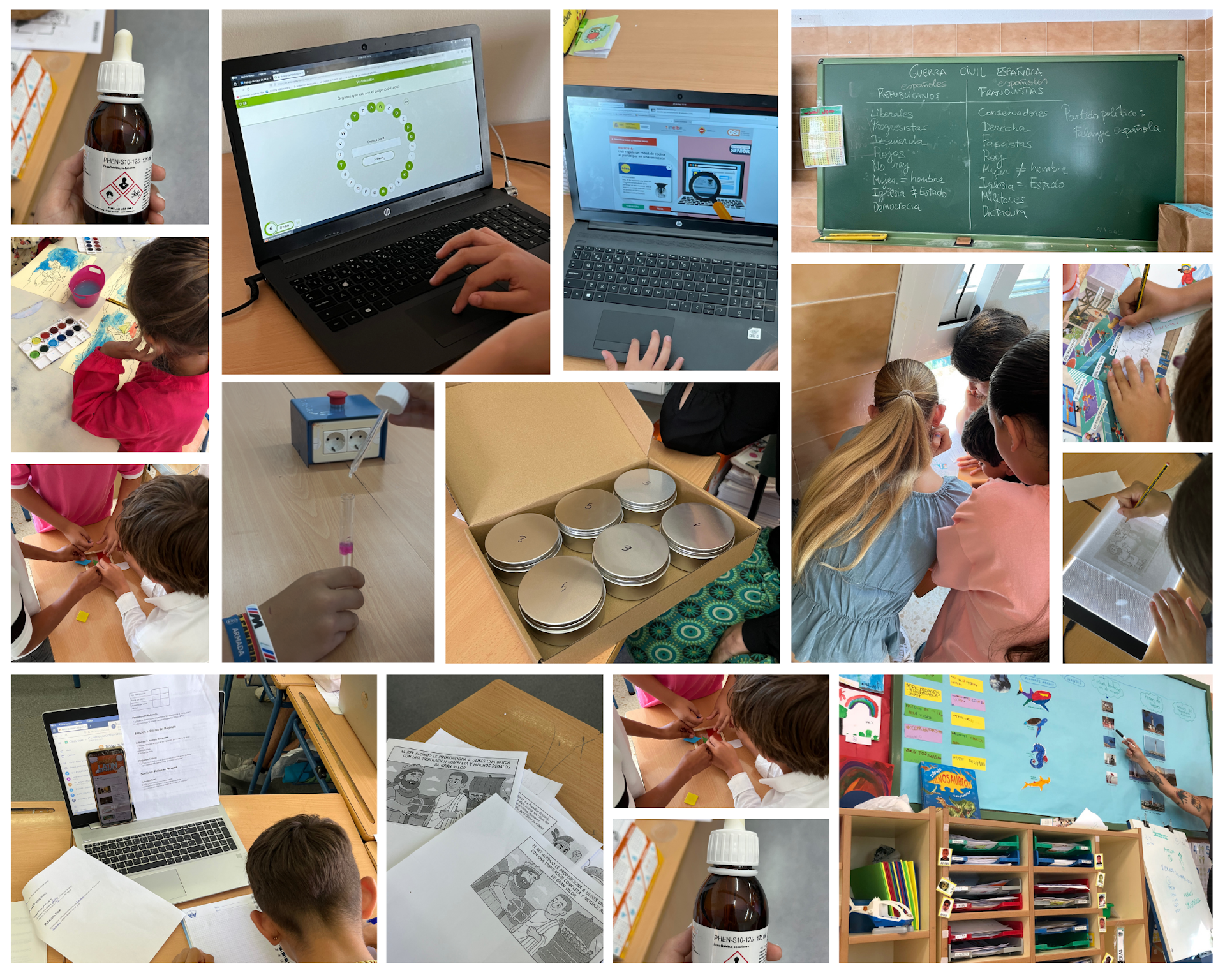 Varias situaciones de aprendizaje en distintos centros escolares. 