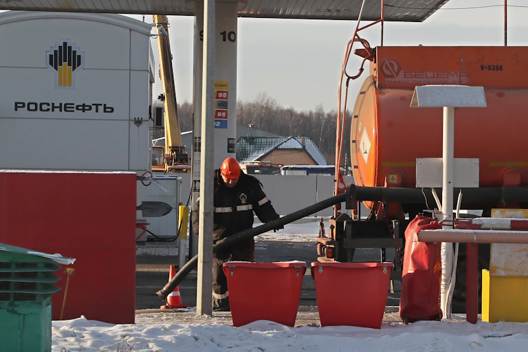 A Rosneft service station in Russia.