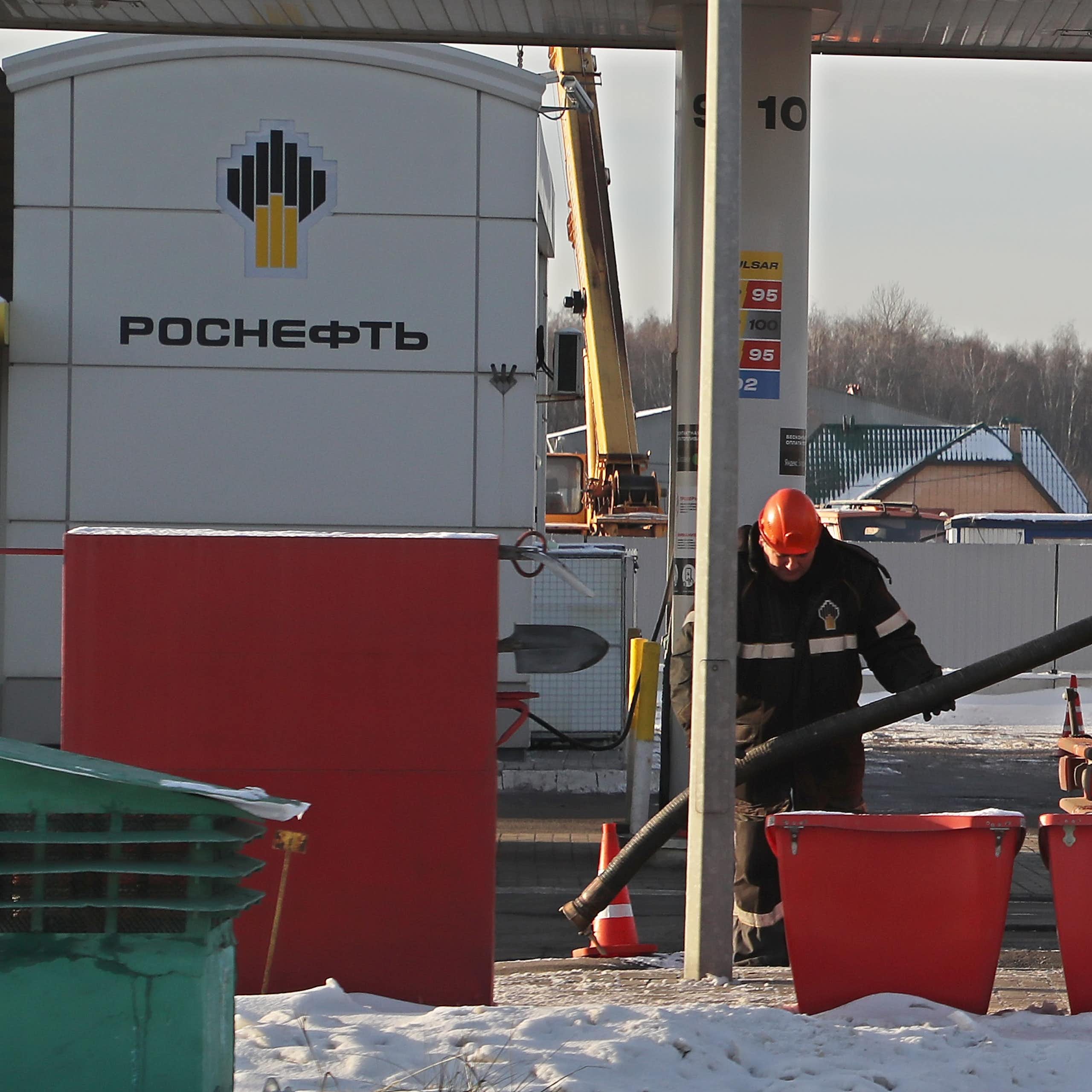 A Rosneft service station in Russia.