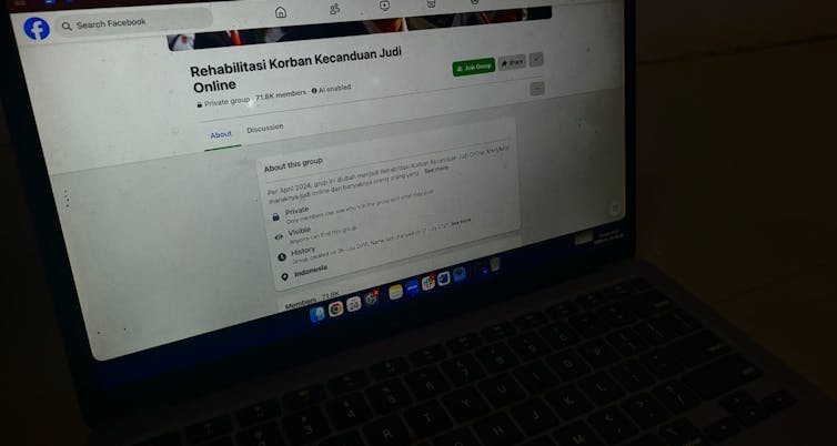 foto grup korban judi online