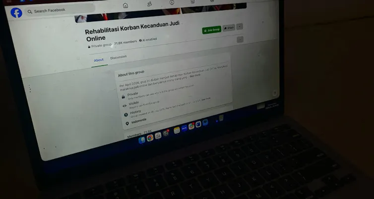 foto grup korban judi online